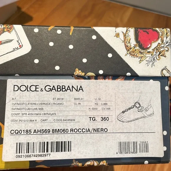 Dolce & Gabbana ceystal embellised thong flat  sandals Size 36 - Picture 10 of 10